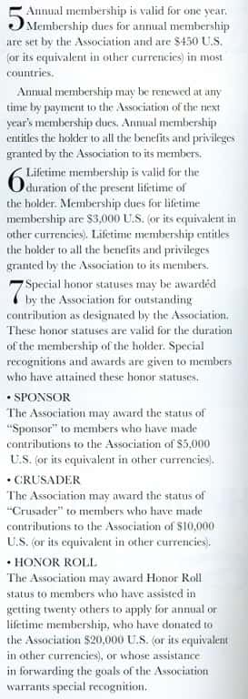 membership list